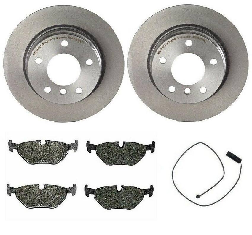 BMW Brembo Brake Kit - Pads and Rotors Rear (280mm) (Ceramic) 34351181342 - Brembo 1564752KIT